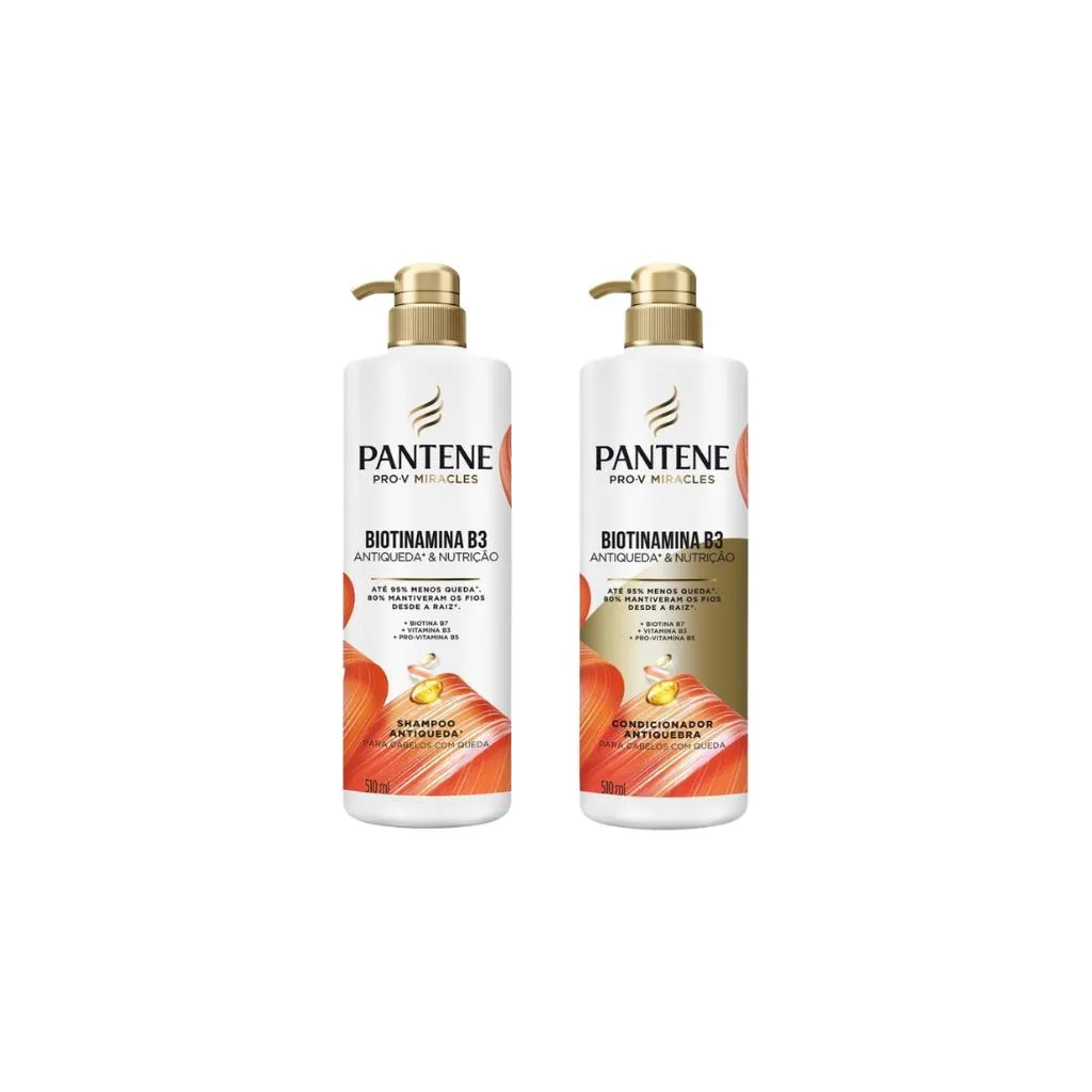 KIT PANTENE BIOTINAMINA SHAMPOO 510ML + COND 510ML
