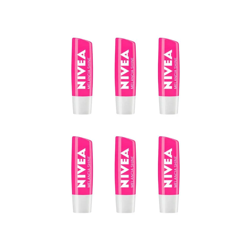PROTETOR LABIAL NIVEA 4,8G MELANCIA SHINE - KIT C/ 6UN