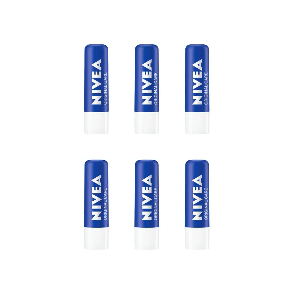 PROTETOR LABIAL NIVEA 4,8G ORIGINAL CARE - KIT C/ 6UN