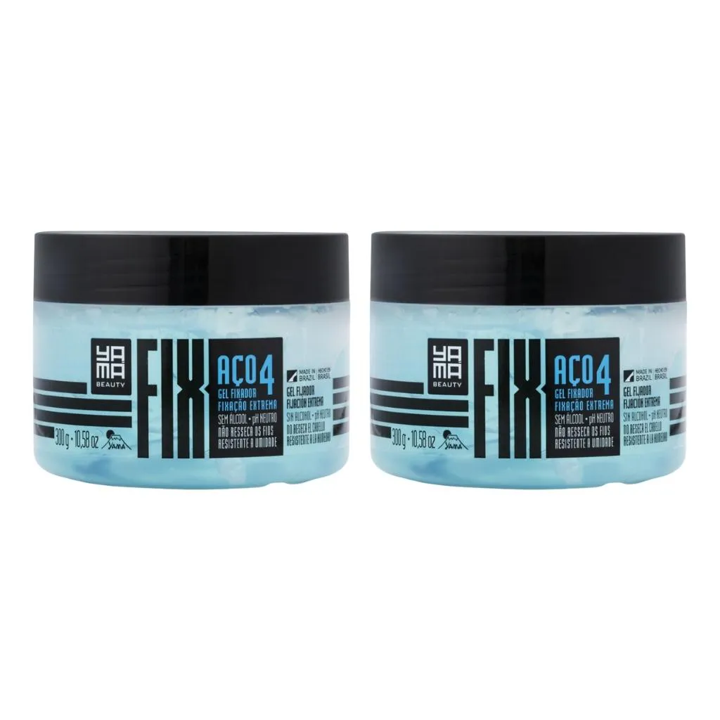 GEL FIXADOR YAMA FIX 300G AçO - KIT C/ 2UN