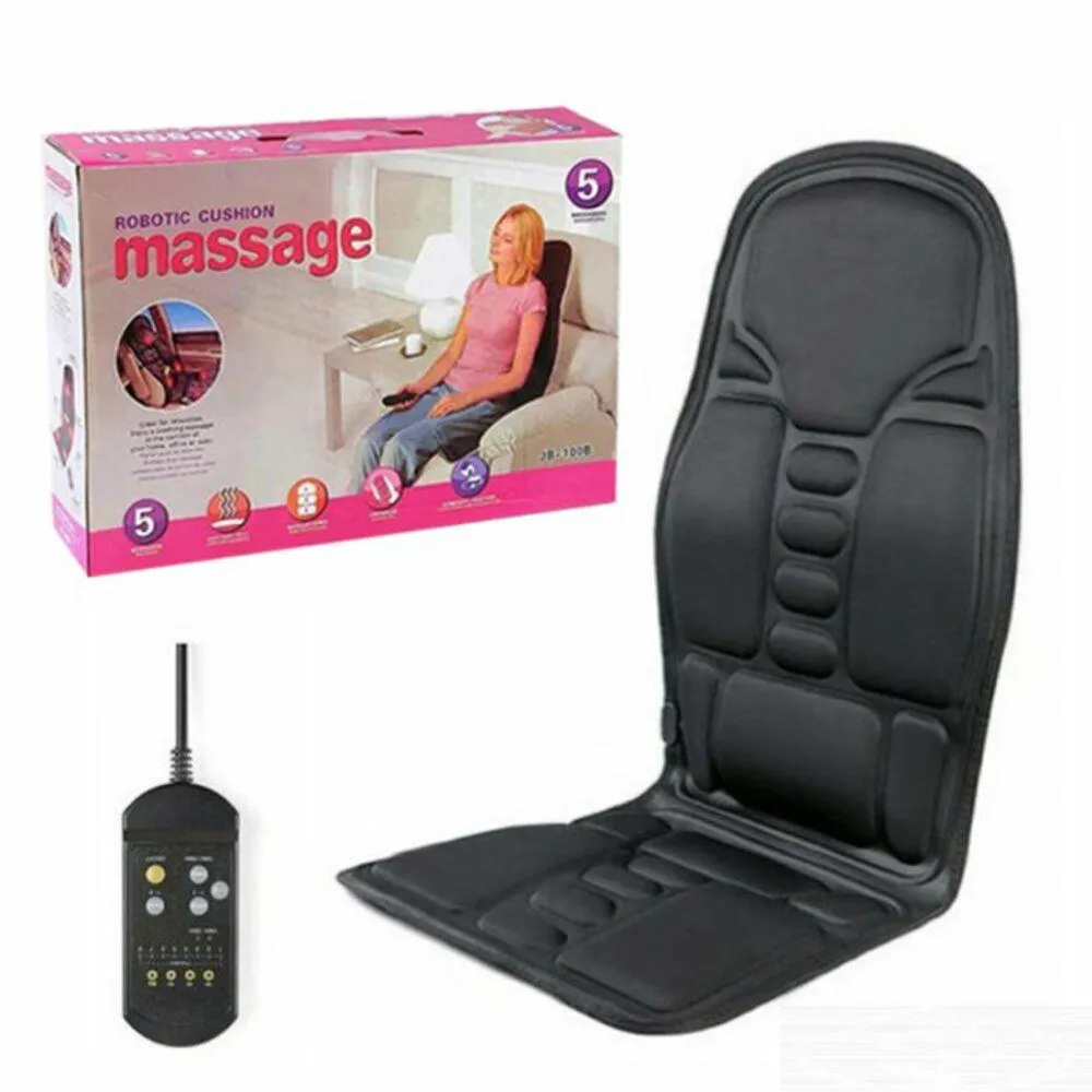 ASSENTO MASSAGEADOR AQUECIDO LOMBAR PESCOçO ALMOFADA CADEIRA MASSAGEM SHIATSU CARRO ESCRITóRIO POLTRONA DORES