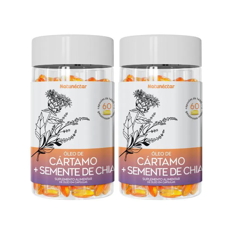 KIT ÓLEO DE CáRTAMO + CHIA NATUNéCTAR - 2 UNID (120 CáPSULAS)