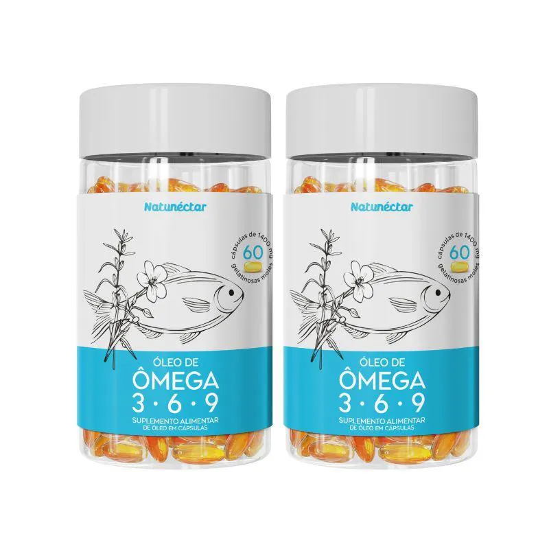 KIT ÓLEO DE ÔMEGA 3-6-9  NATUNECTAR - 2 UNID (120 CáPSULAS)