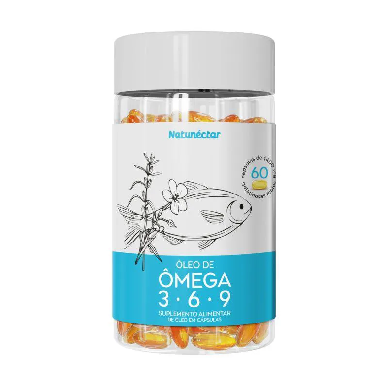 ÓLEO DE ÔMEGA 3-6-9  NATUNECTAR - 60 CáPSULAS