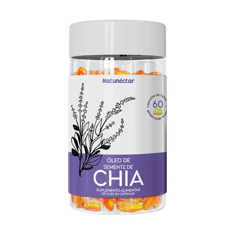 ÓLEO DE SEMENTE DE CHIA NATUNECTAR - 60 CáPSULAS