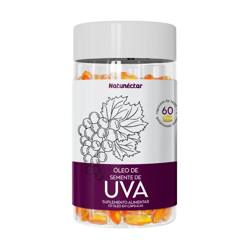 ÓLEO DE SEMENTE DE UVA NATUNECTAR- 60 CáPSULAS