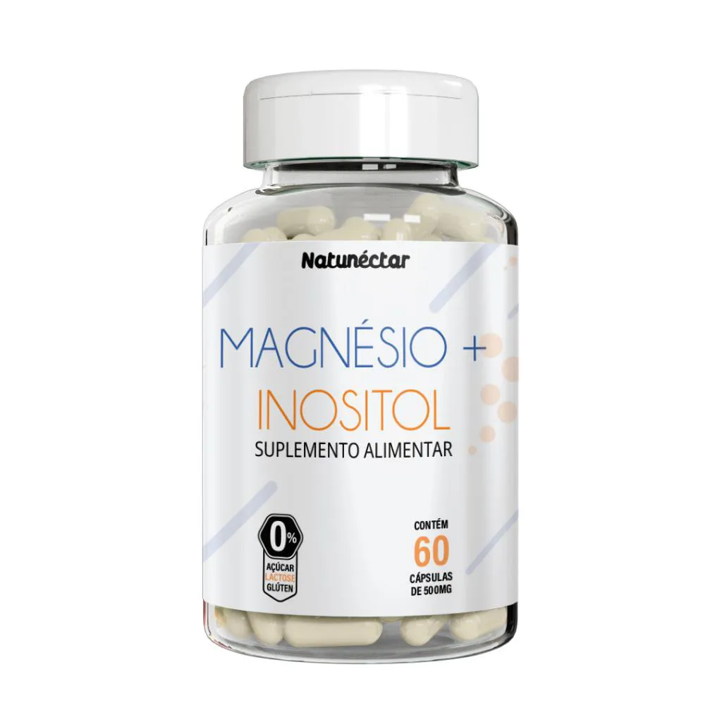 MAGNéSIO + INOSITOL 500MG - AUXILIA A ANSIEDADE E RELAXAMENTO MENTAL - NATUNéCTAR