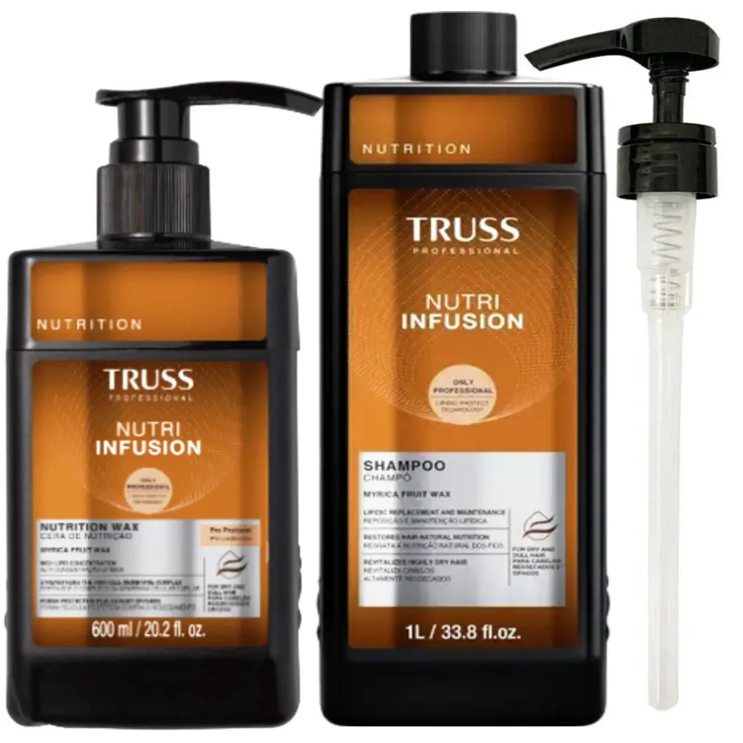 TRUSS NUTRI INFUSION SHAMPOO 1LITRO + CERA NUTRITIVA - 650ML