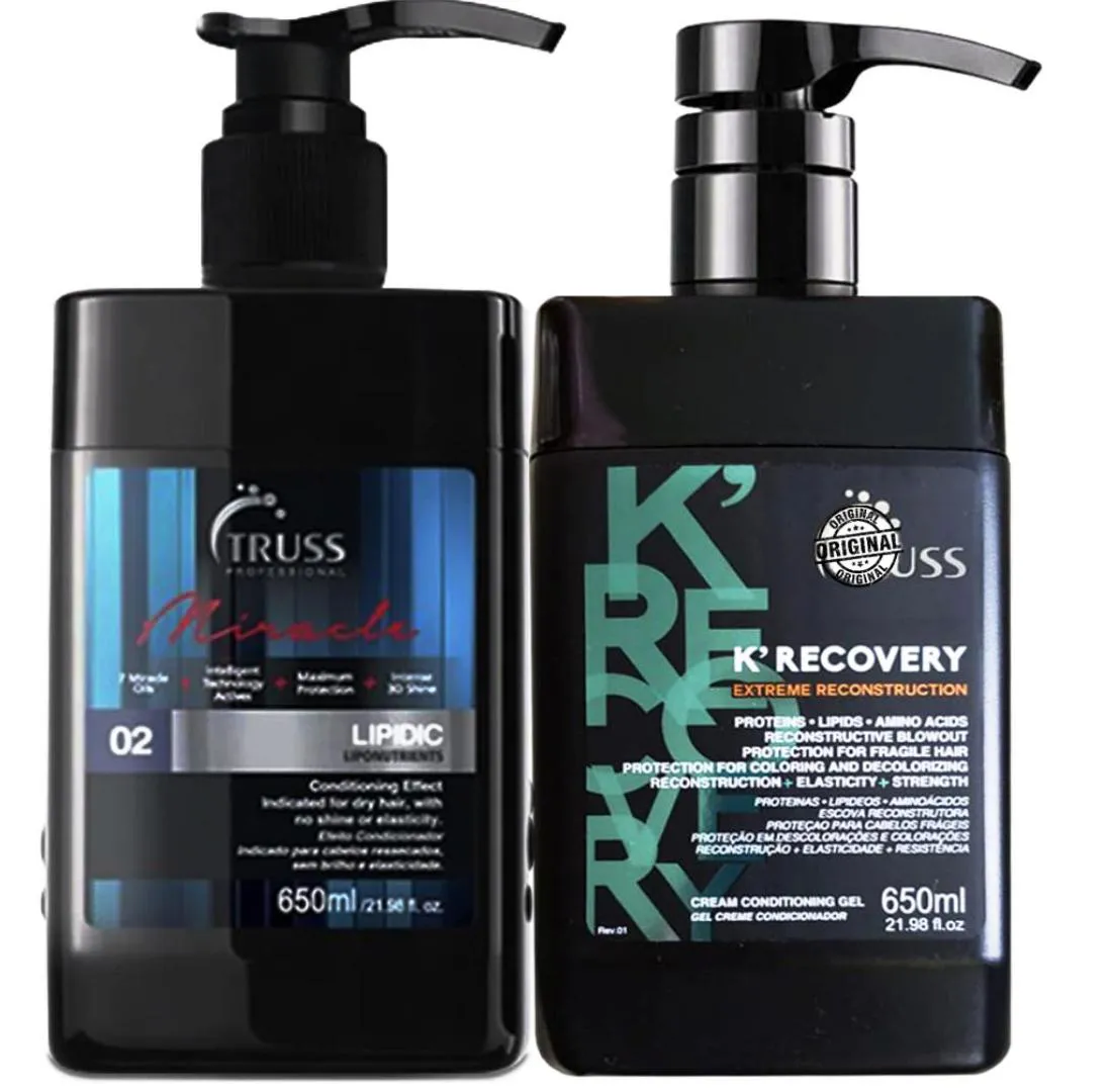 TRUSS LIPIDIC MáSCARA LIPíDEOS E RECOVERY RECONSTRUTOR 650ML