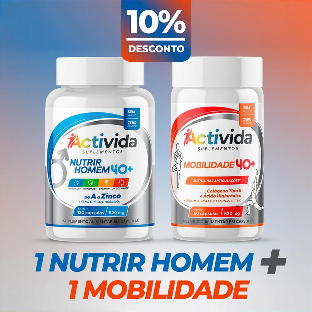 COMBO - 1 NUTRIR HOMEM + 1 MOBILIDADE