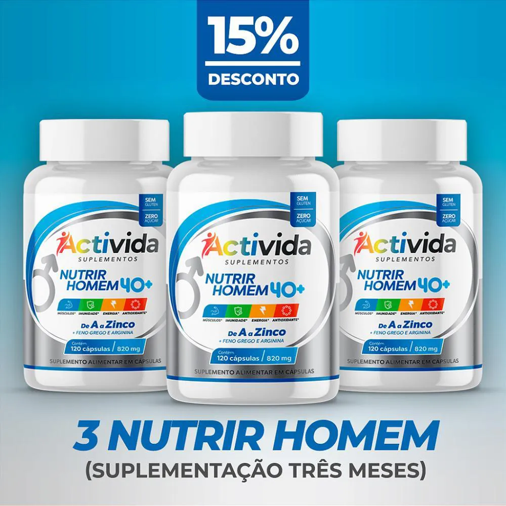 COMBO - 3 NUTRIR HOMEM