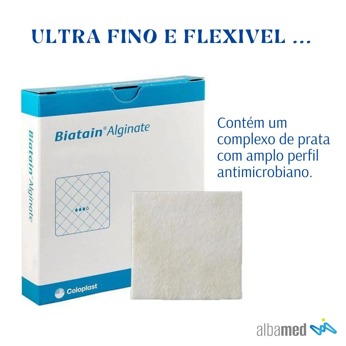 CURATIVO COLOPLAST BIATAIN ALGINATO AG 10X10 KIT 2 UNIDADES