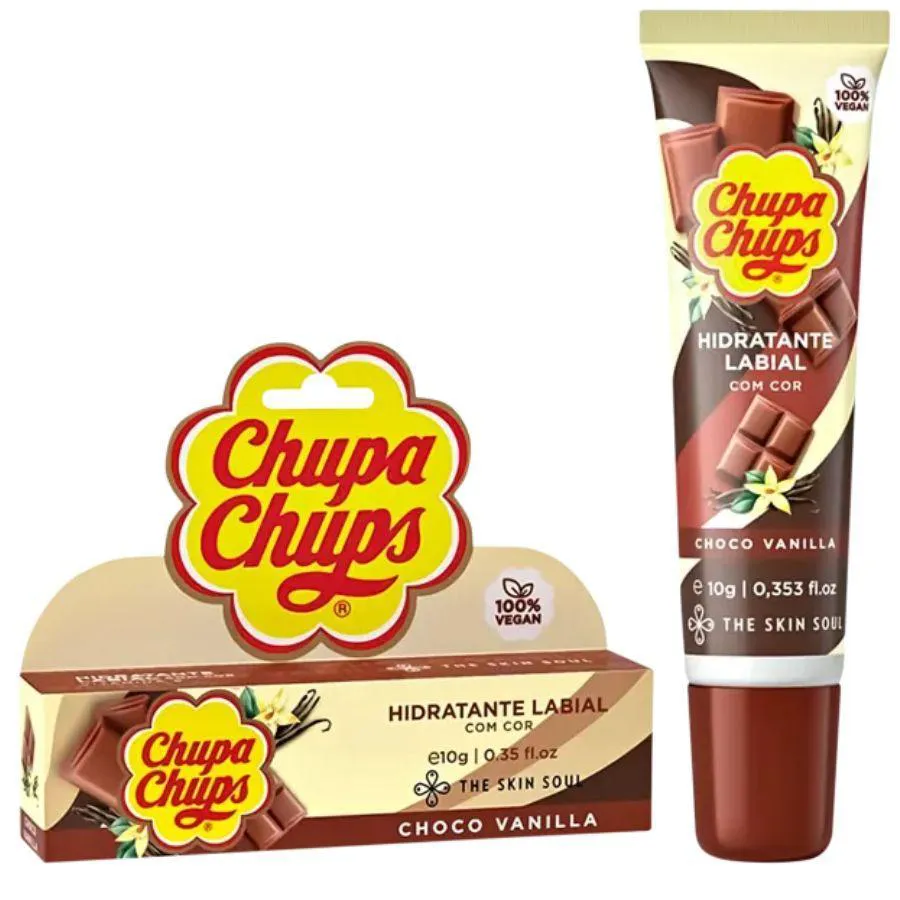 HIDRATANTE LABIAL CHUPA CHUPS CHOCO VANILLA 10G