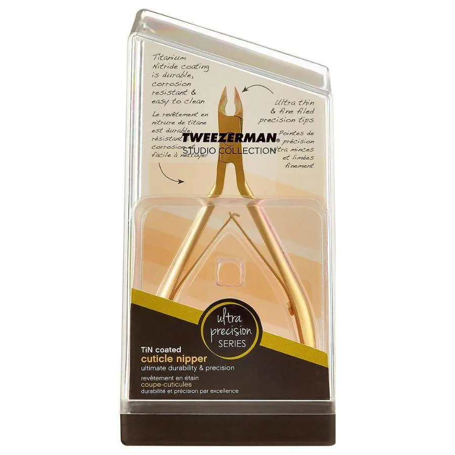 ALICATE DE CUTíCULA ULTRA PRECISION SERIES DOURADO - TWEEZERMAN