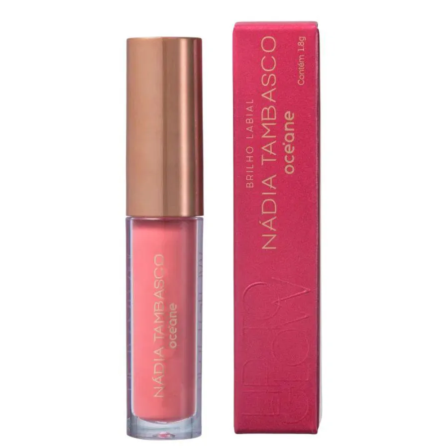 BRILHO LABIAL ROSA NáDIA TAMBASCO BY OCéANE - LIP TO GLOW LUXE 1,8G