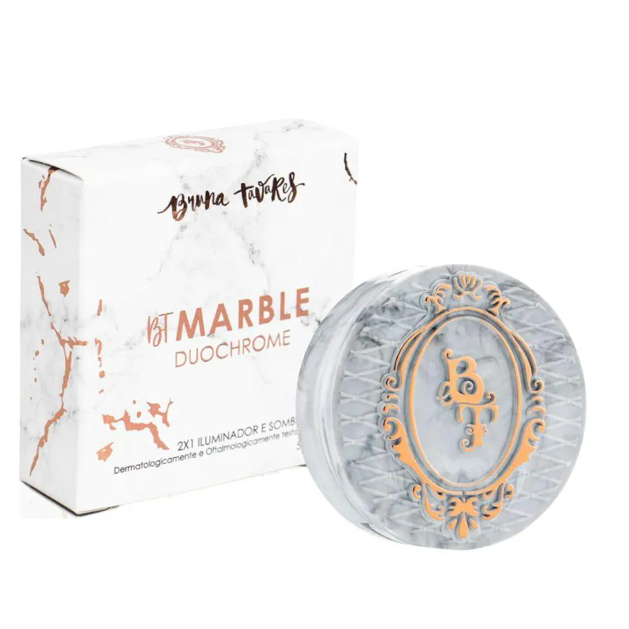 BT MARBLE DUOCHROME GLAM COPPER ILUMINADOR E SOMBRA 2X1 5G - BRUNA TAVARES