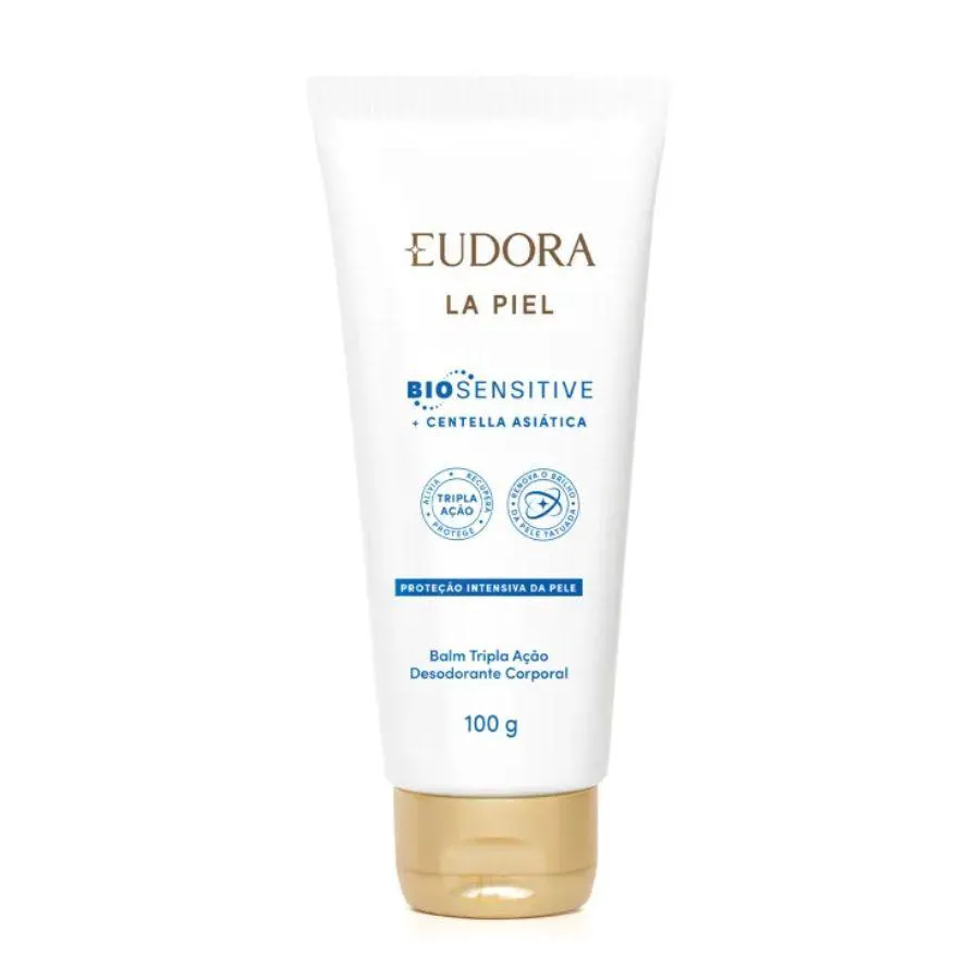 DESODORANTE CORPORAL BALM TRIPLA AçãO LA PIEL BIO SENSITIVE 100G - EUDORA