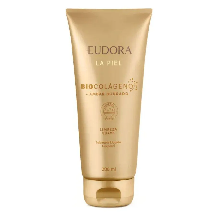 SABONETE LíQUIDO CORPORAL LA PIEL ÂMBAR DOURADO 200ML - EUDORA