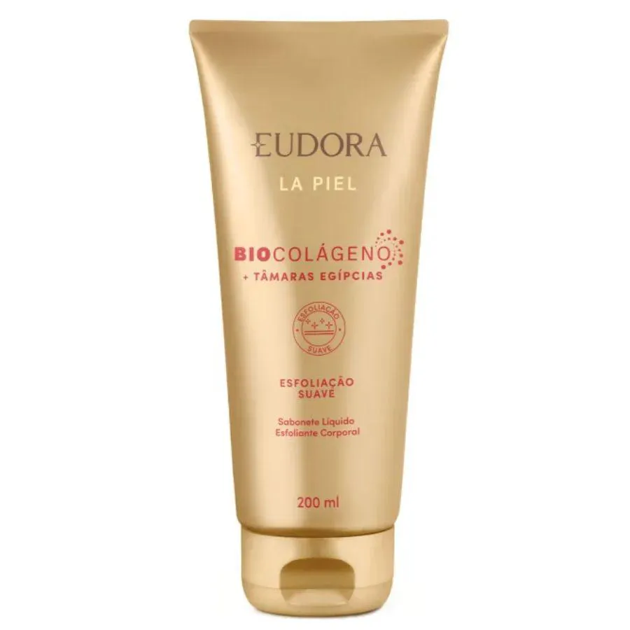 SABONETE LíQUIDO ESFOLIANTE CORPORAL LA PIEL TâMARAS EGíPCIAS 200ML - EUDORA