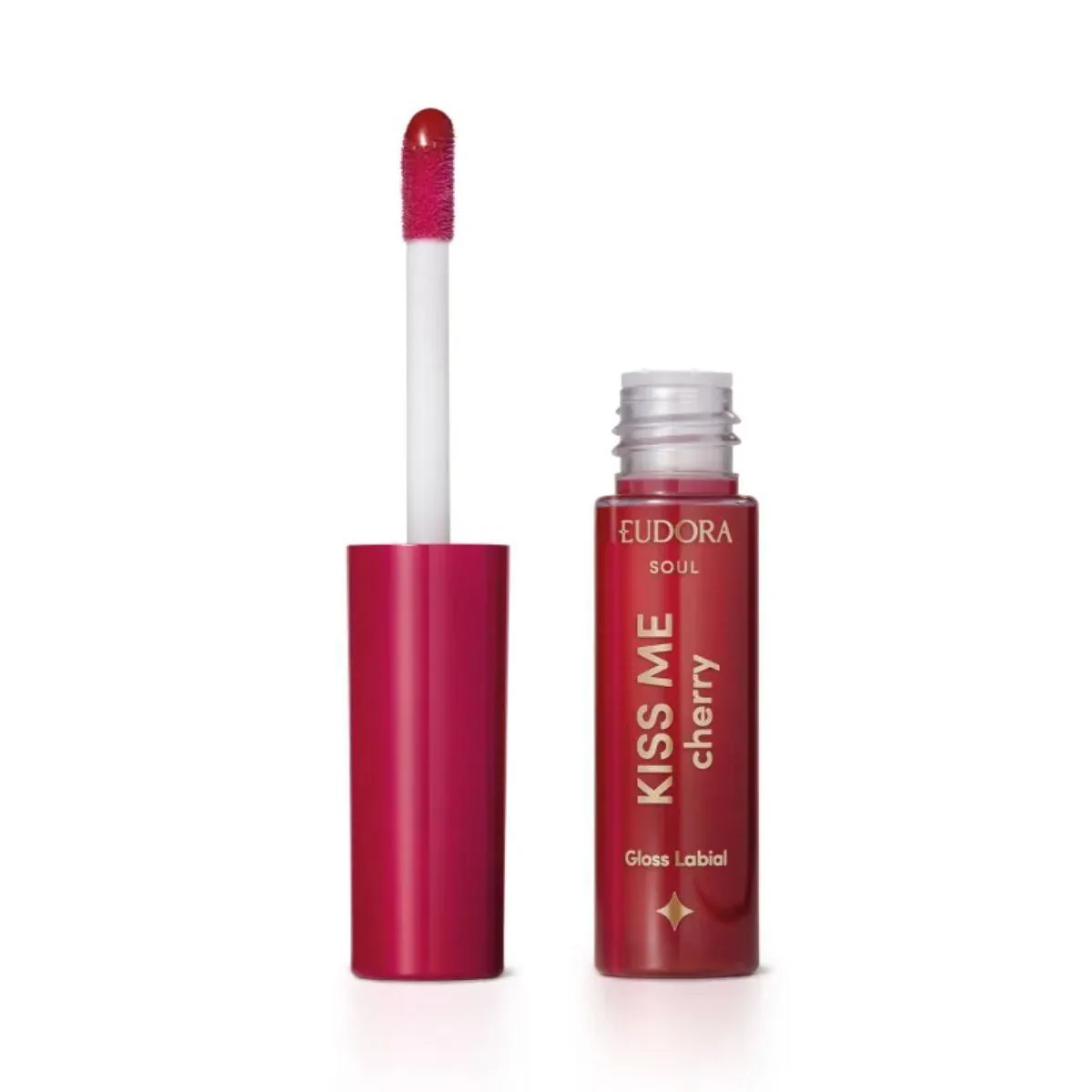 GLOSS LABIAL EFEITO PLUMP EUDORA SOUL KISS ME CHERRY 5,5ML