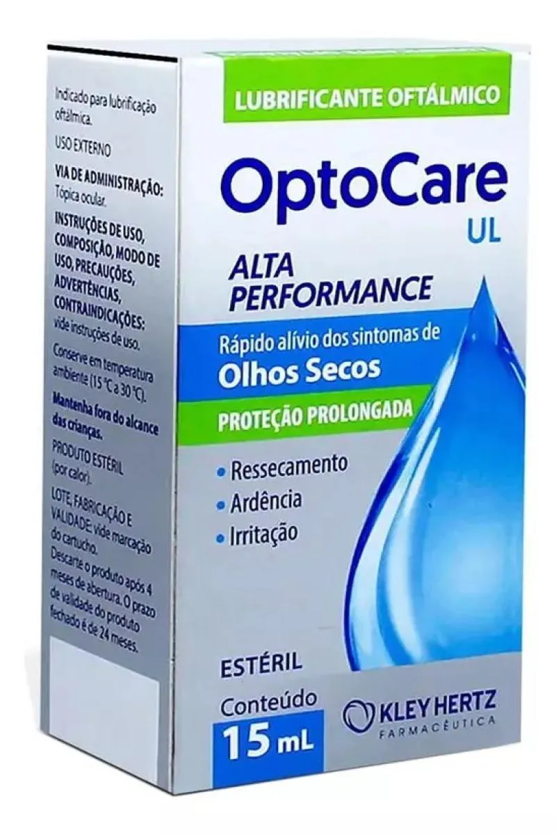 COLíRIO LUBRIFICANTE OPTOCARE UL OLHOS SECOS 15ML