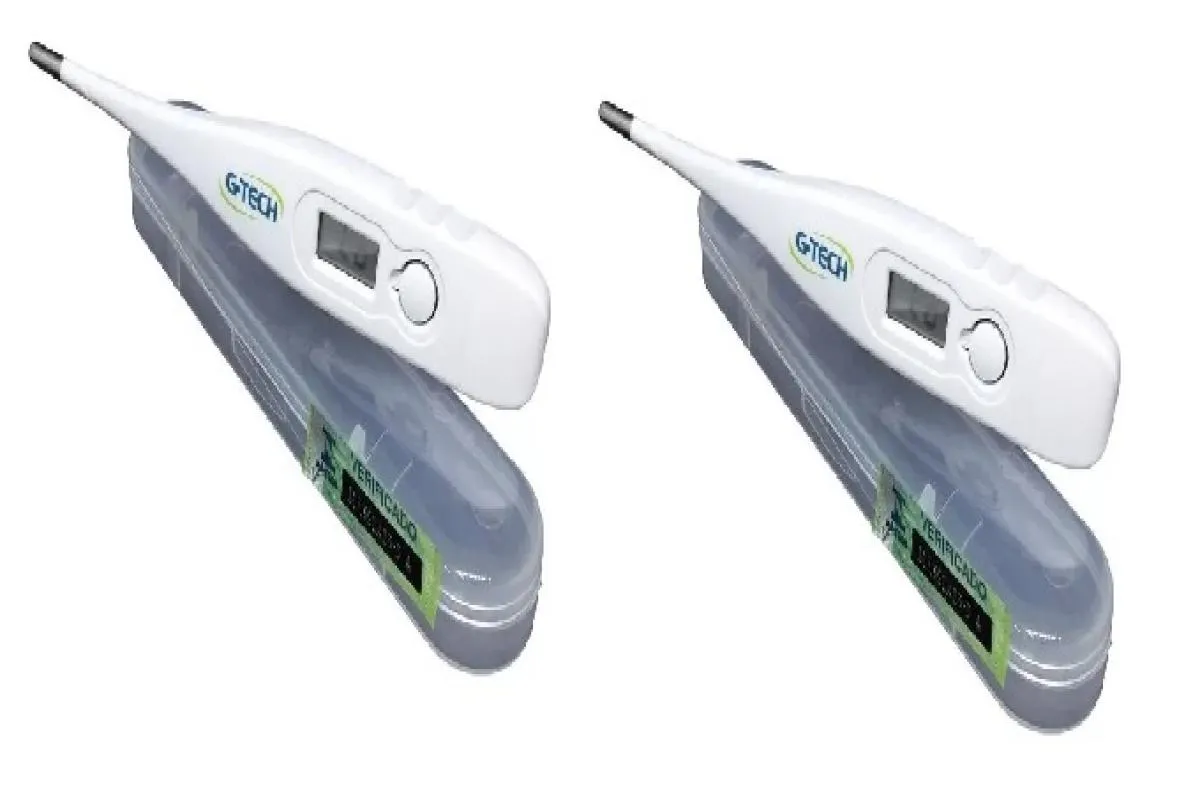 KIT 2 TERMôMETRO DIGITAL G-TECH RáPIDO RESULTADO EM 1MIN
