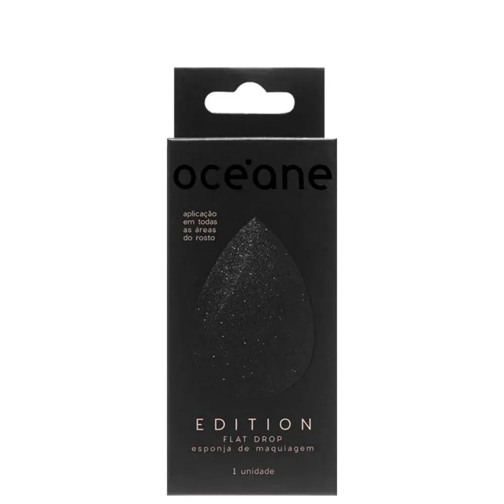 OCEANE FLAT DROP ESPONJA DE MAQUIAGEM PRETO