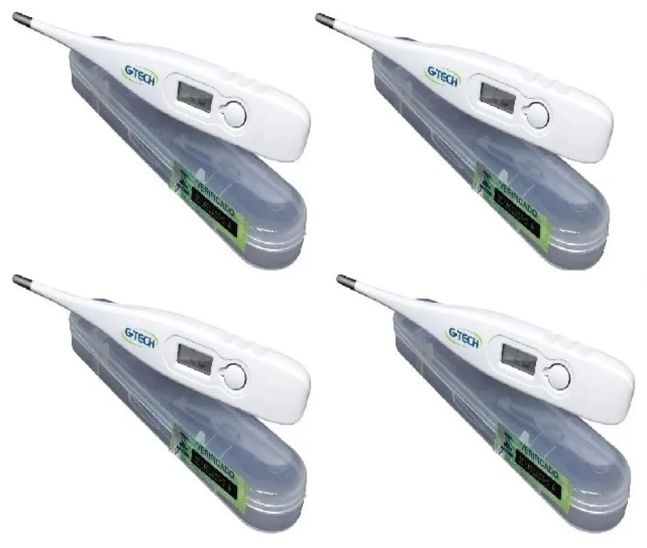 KIT 4 TERMôMETRO DIGITAL G-TECH RáPIDO RESULTADO EM 1MIN