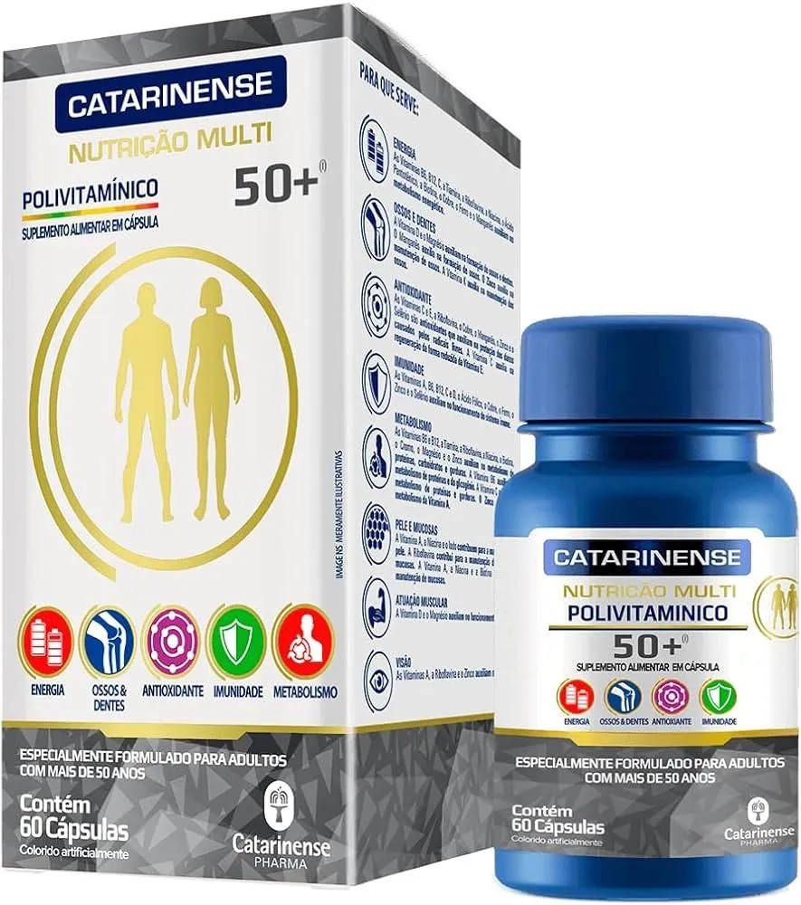 SUPLEMENTO CATARINENSE POLIVITAMíNICO 50+ IMUNIDADE 60CPS