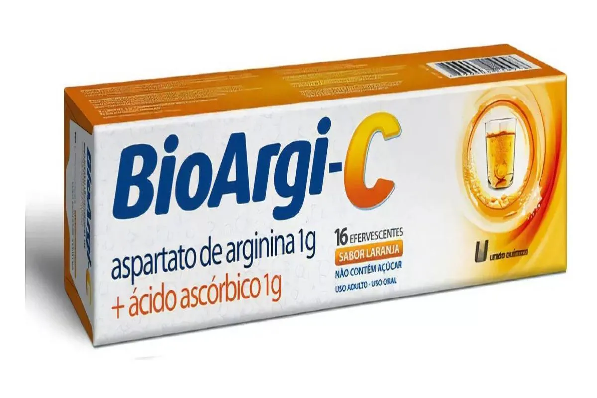 VITAMINA C 1G + ARGININA 1G BIOARGI-C 16CP EFERVESCENTES