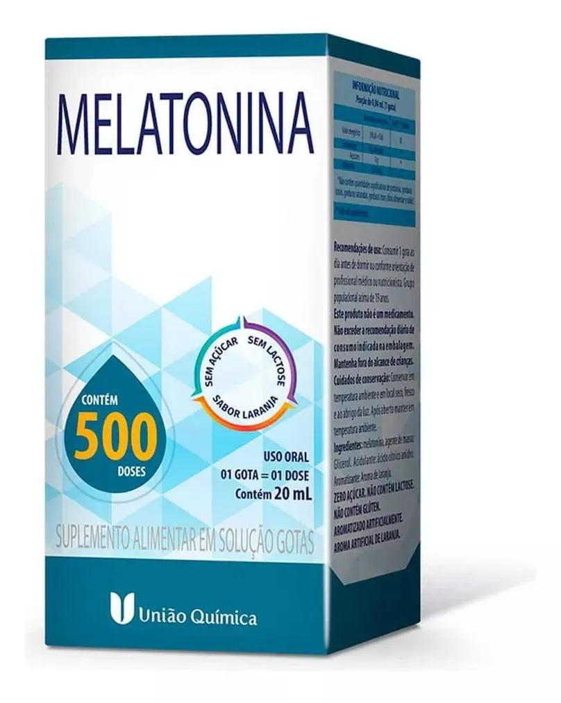 SUPLEMENTO MELATONINA 0,21MG UNIãO QUíMICA COM 20ML