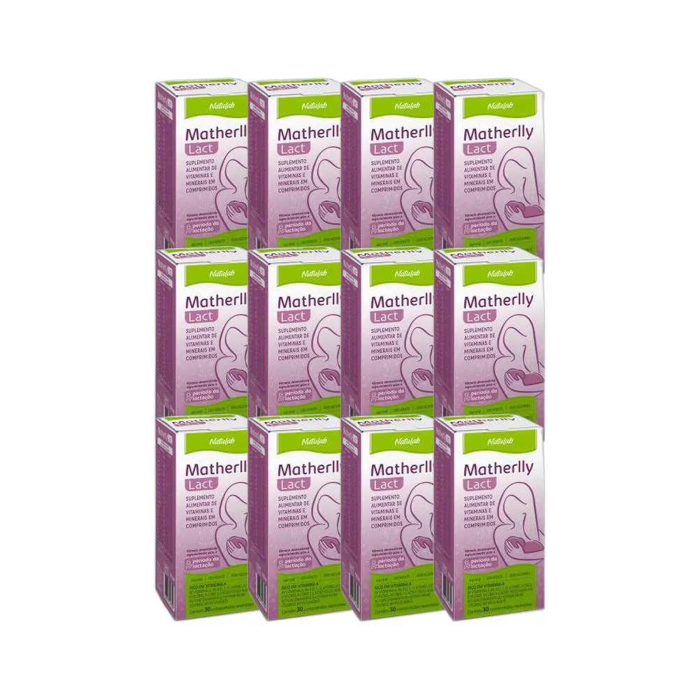 KIT 12X VITAMINA MATHERLLY LACT 30 CPR  - NATULAB