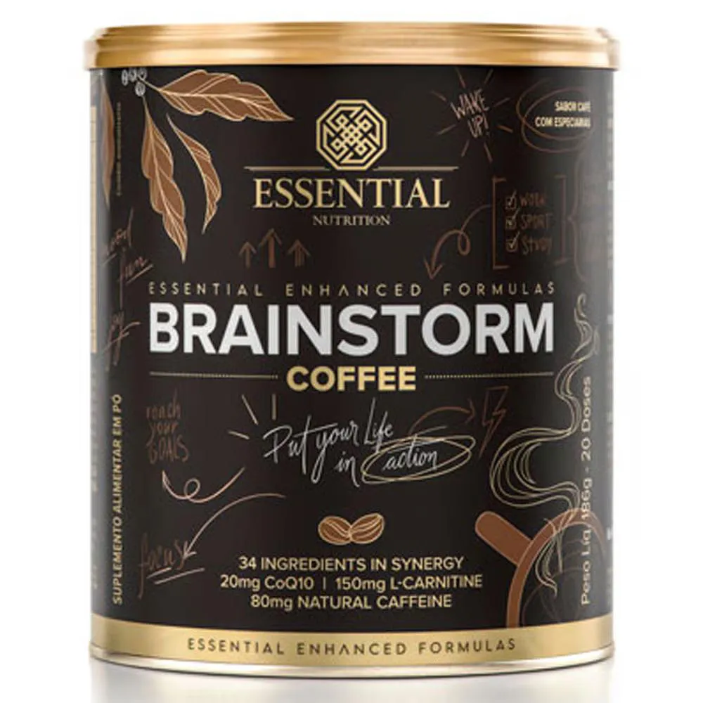 BRAINSTORM COFFEE (186G) CAF‚ - ESSENTIAL NUTRITION