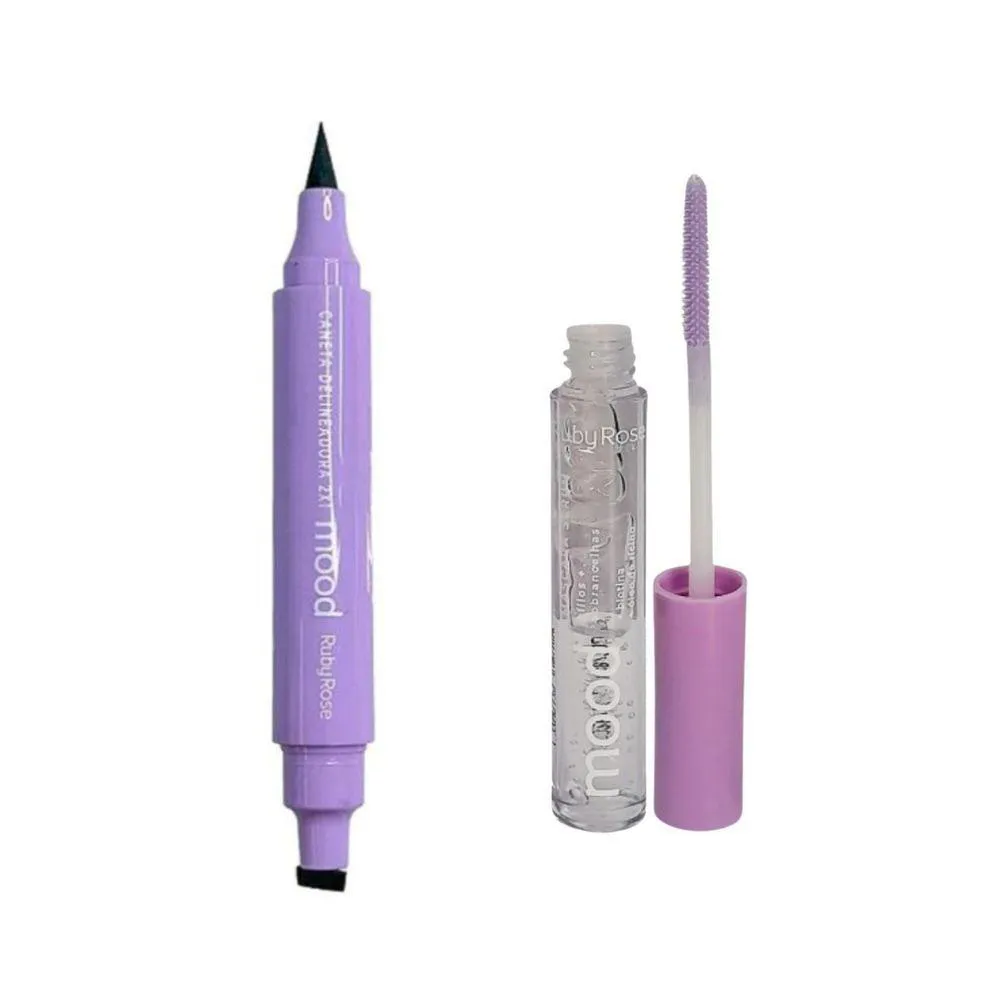 KIT RUBY ROSE CANETA DELINEADORA+SéRUM CíLIOS E SOBRANCELHAS - QUALIDADE GARANTIDA