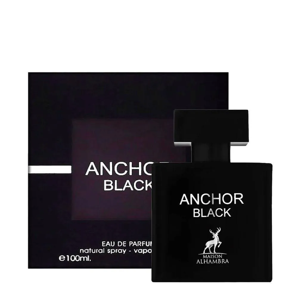 MAISON ALHAMBRA ANCHOR BLACK EAU DE PARFUM - PERFUME MASCULINO 100ML