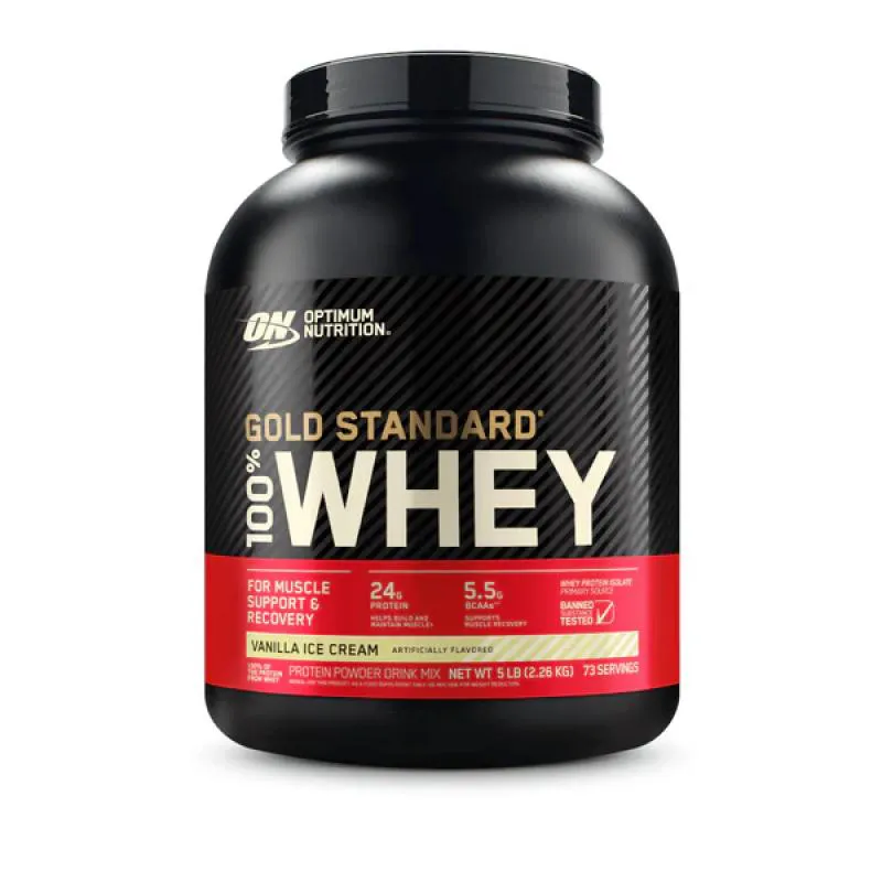 100% WHEY PROTEIN (2270G) - BAUNILHA - OPTIMUM NUTRITION