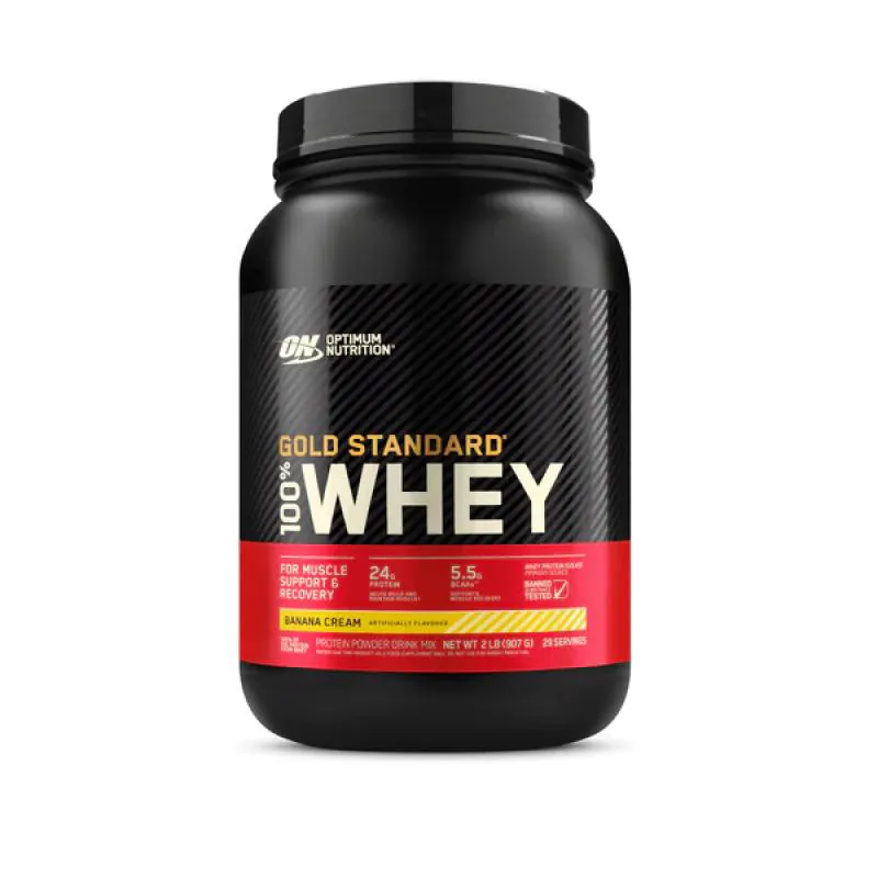 100% WHEY PROTEIN (907G) - BANANA - OPTIMUM NUTRITION