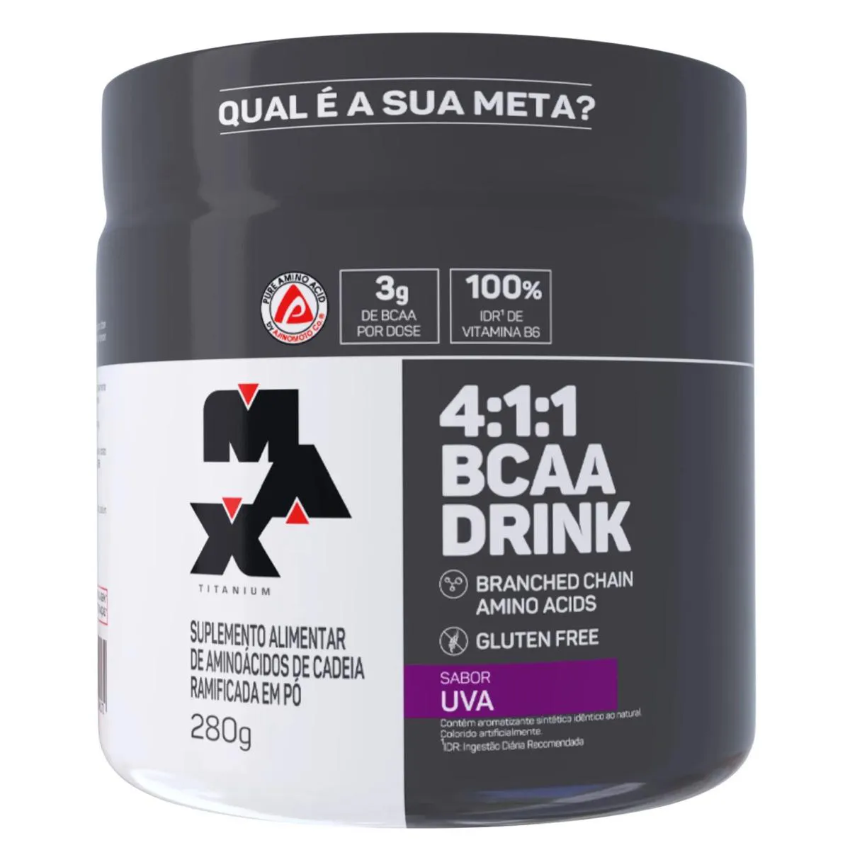 4:1:1 BCAA DRINK UVA (280G) - MAX TITANIUM