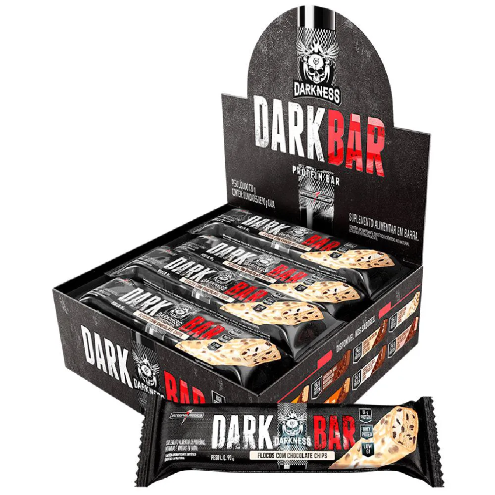 DARK BAR (CX COM 08) - INTEGRALMéDICA - FLOCOS COM CHOCOLATE
