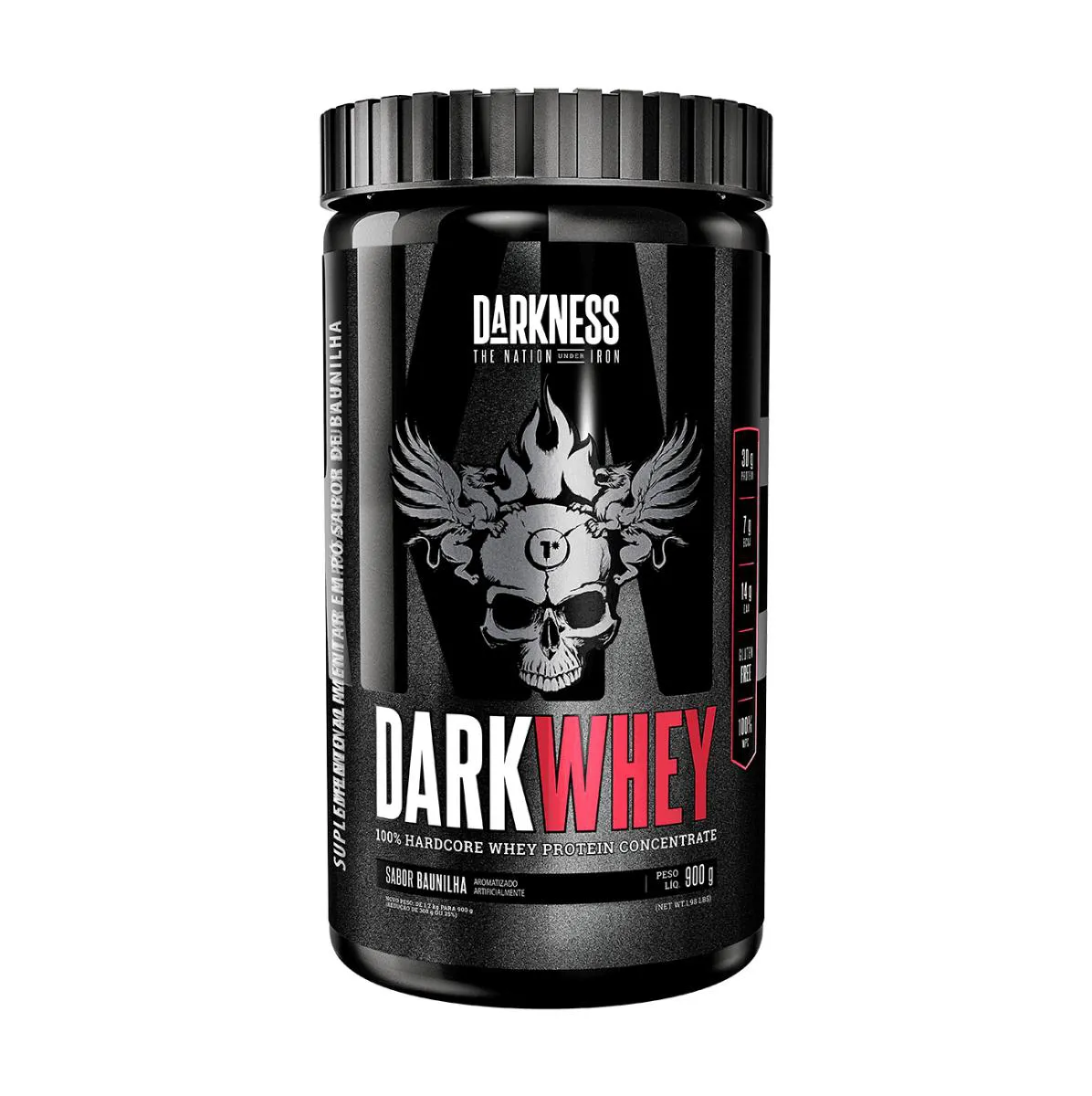 DARK WHEY DARKNESS (900G) - INTEGRALMéDICA - BAUNILHA