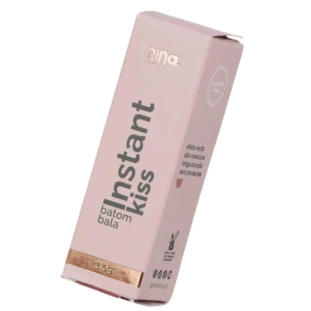 NINA MAKEUP BATOM EM BALA INSTANT KISS 6G COZY