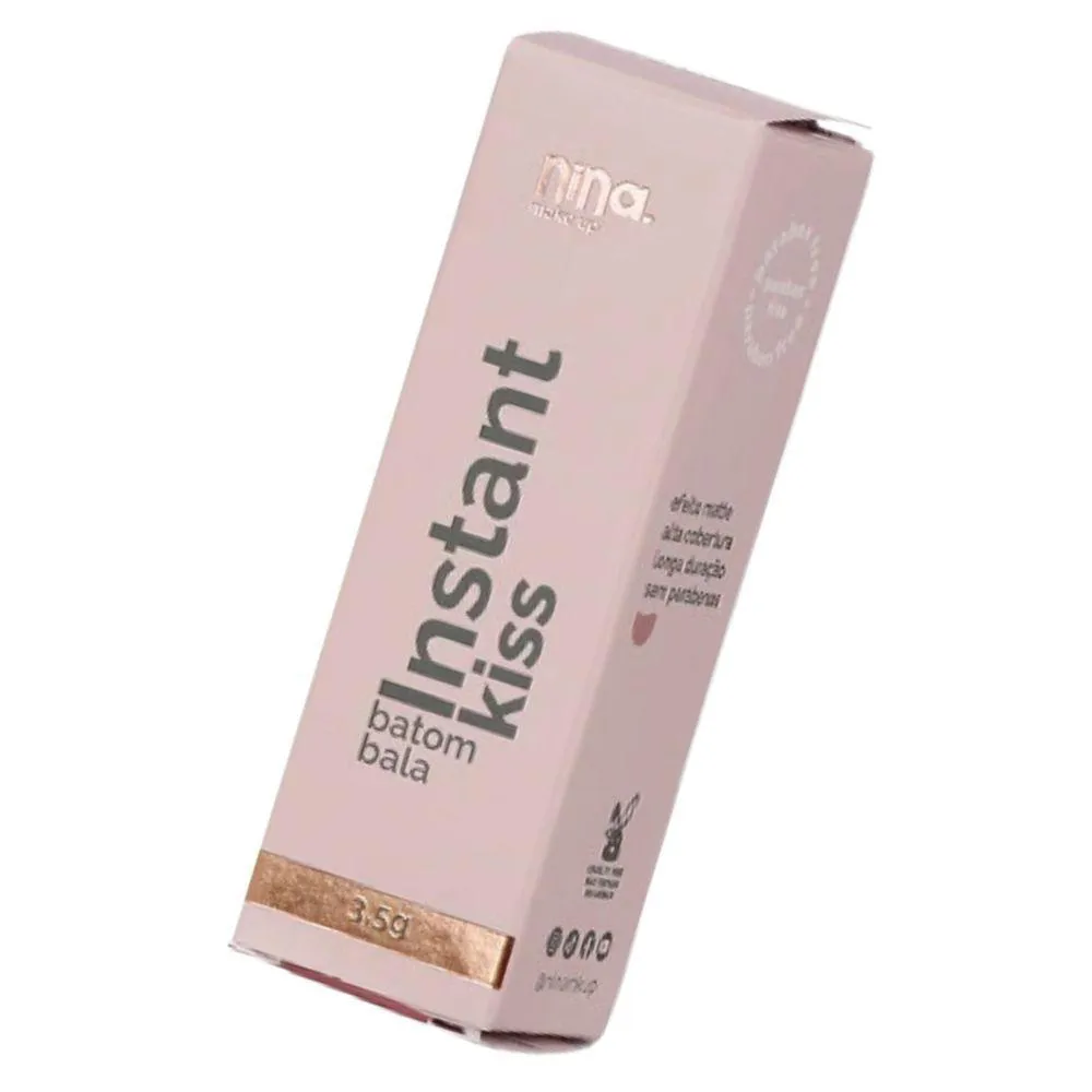 NINA MAKEUP BATOM EM BALA INSTANT KISS 6G MARIA THEREZA - ELEGâNCIA GARANTIDA