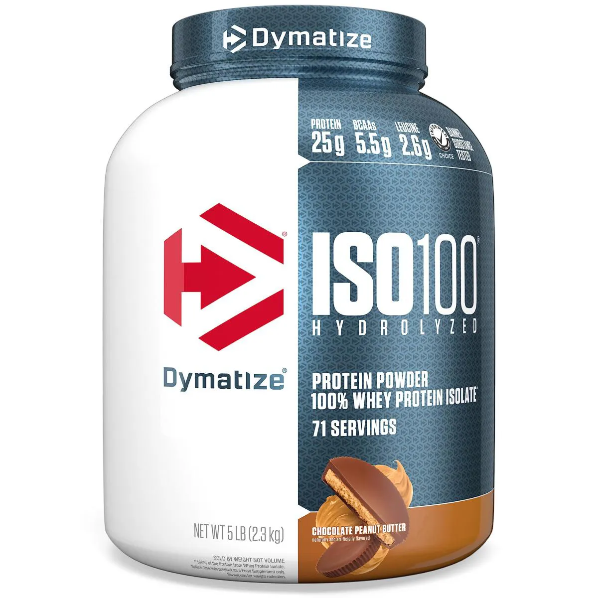 ISO 100 FUDGE CHOCOLATE C/ AMENDOIM (2,3KG) - DYMATIZE