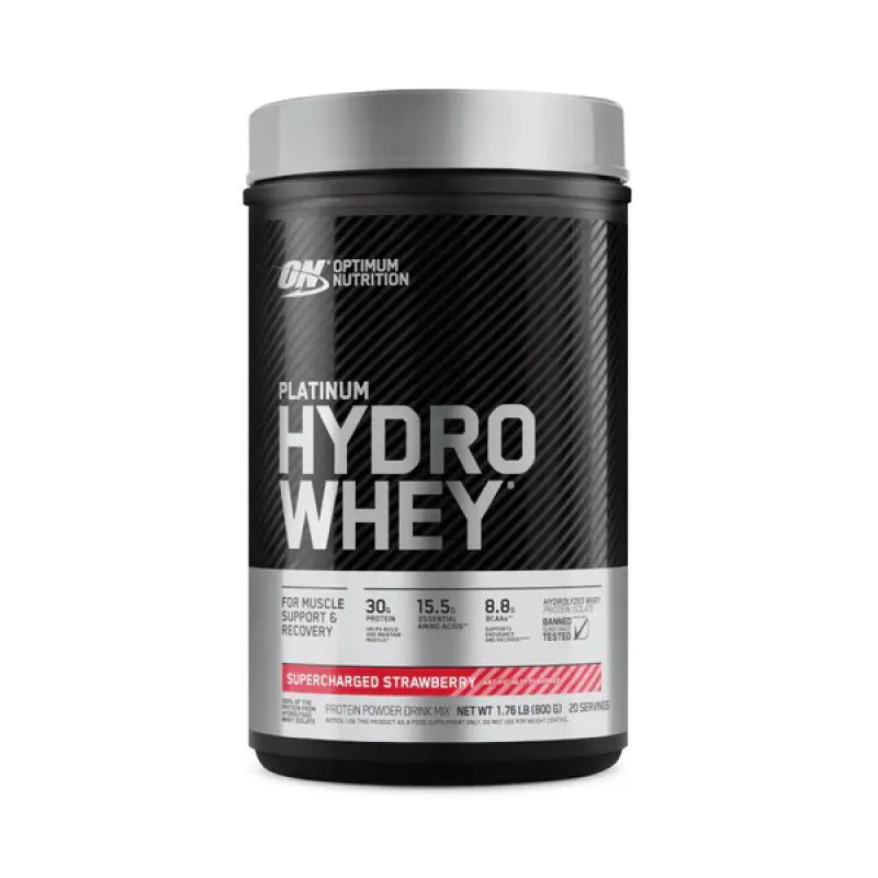PLATINUM HYDRO WHEY (800G) - MORANGO - OPTIMUM NUTRITION