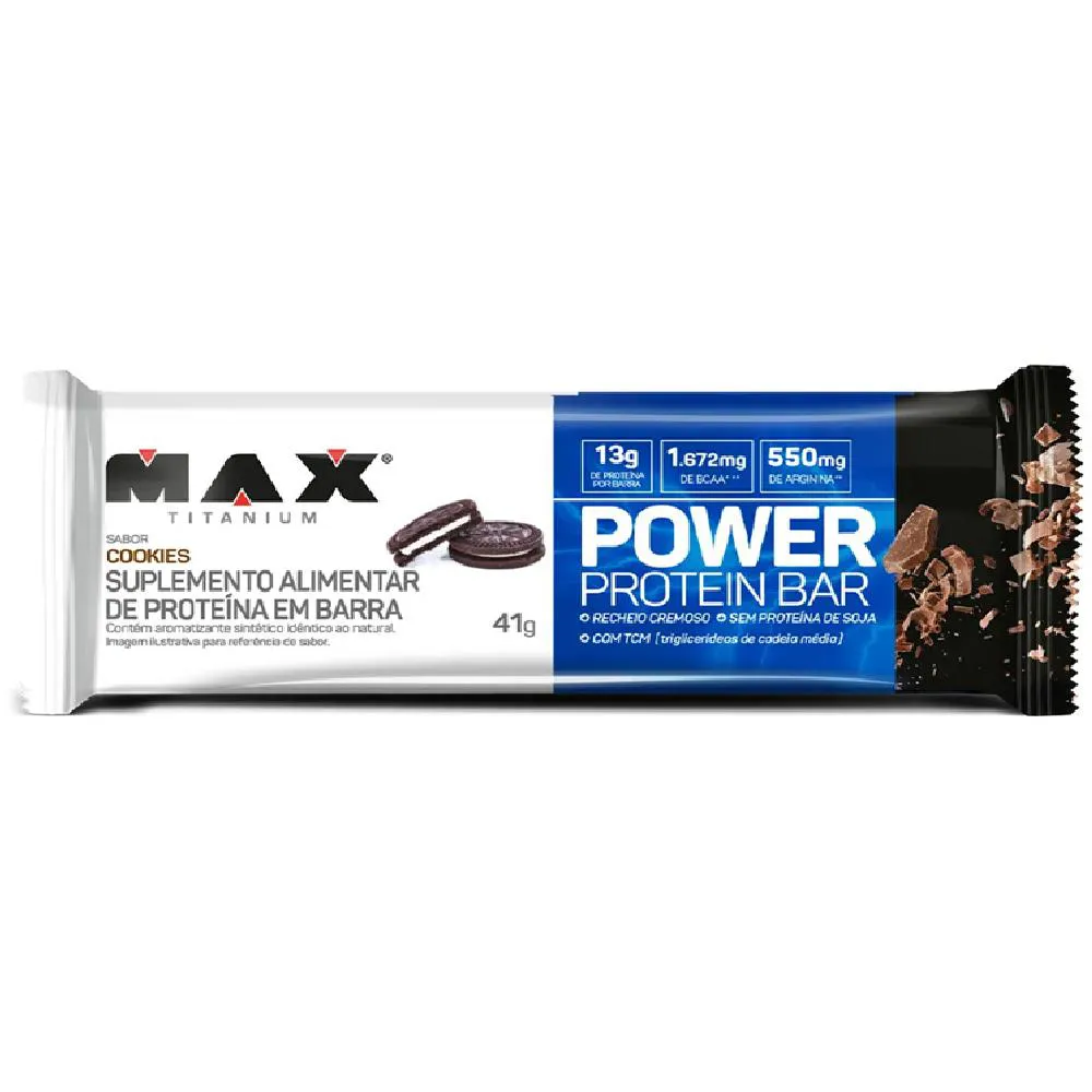 POWER PROTEIN BAR COOKIES (41G) - MAX TITANIUM
