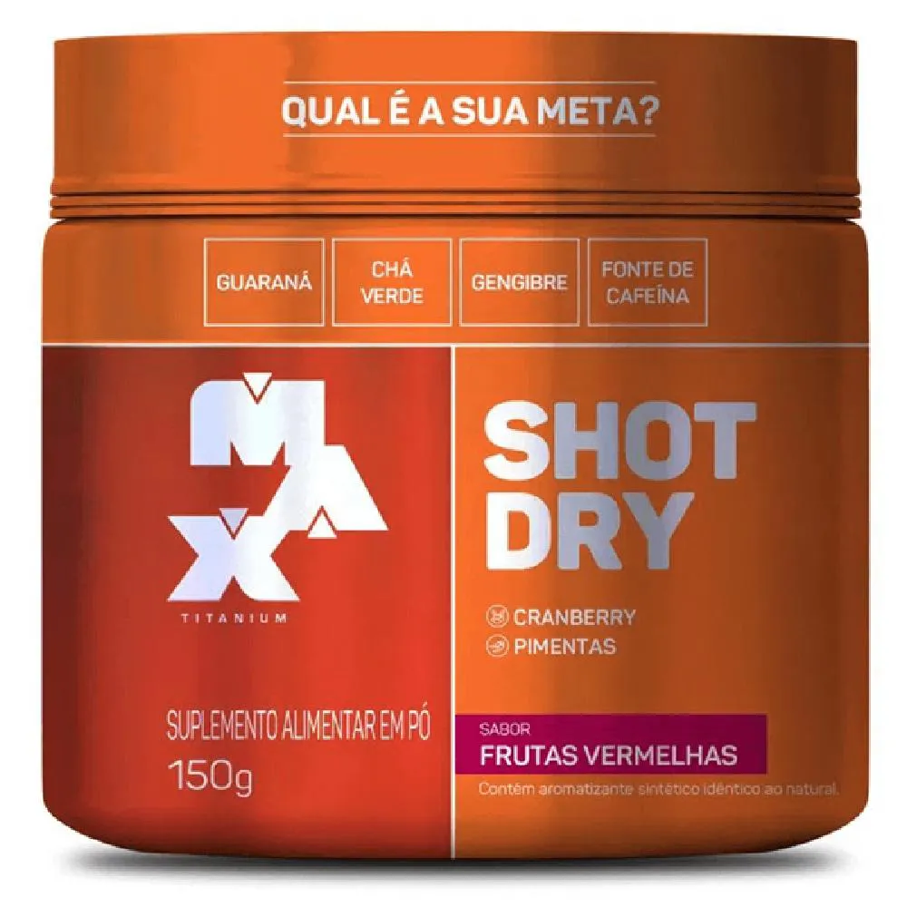 SHOT DRY FRUTAS VERMELHAS (150G) - MAX TITANIUM