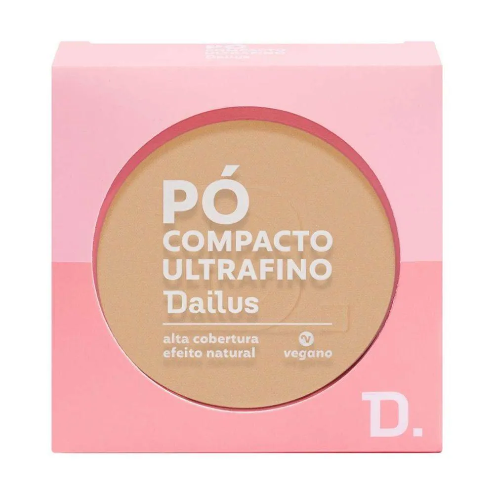 Pó COMPACTO ULTRAFINO 9G DAILUS ACABAMENTO SUAVE E CONTROLE DE BRILHO D5 MéDIO
