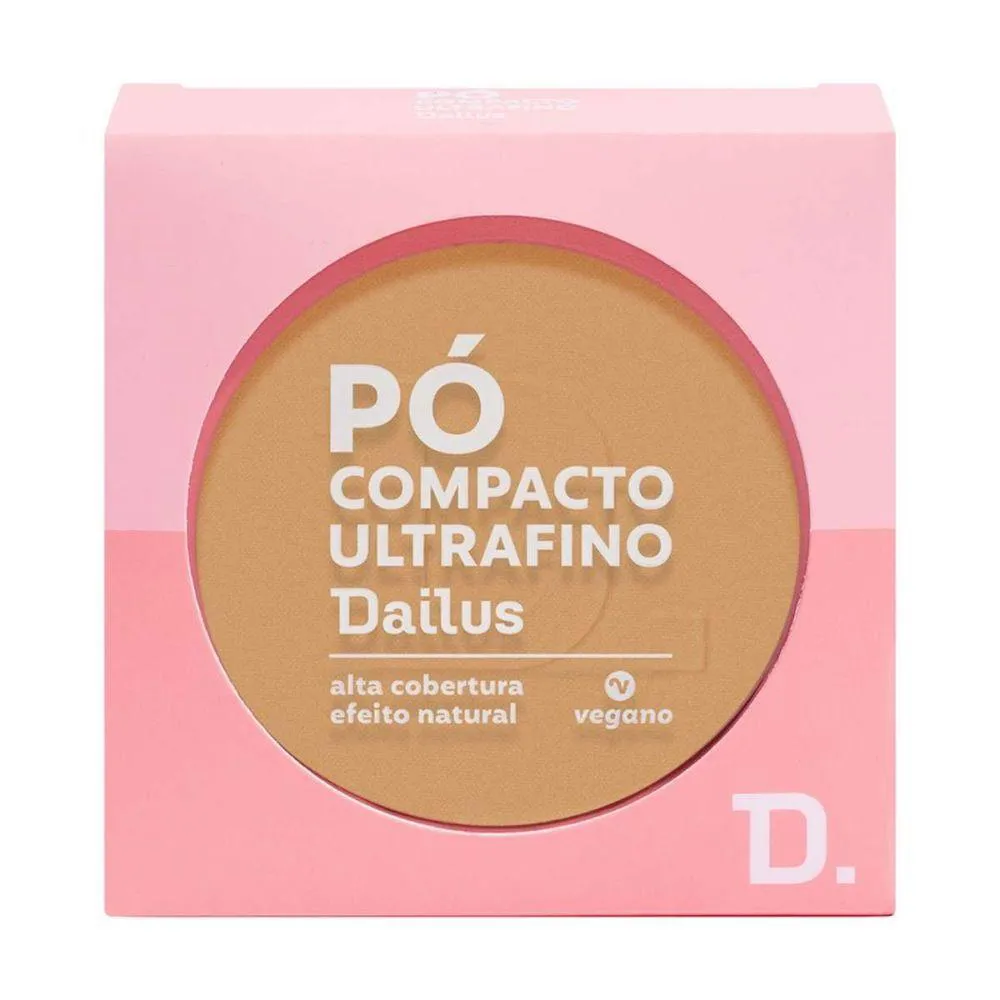 Pó COMPACTO ULTRAFINO 9G DAILUS ACABAMENTO SUAVE E CONTROLE DE BRILHO D6 MEDIO