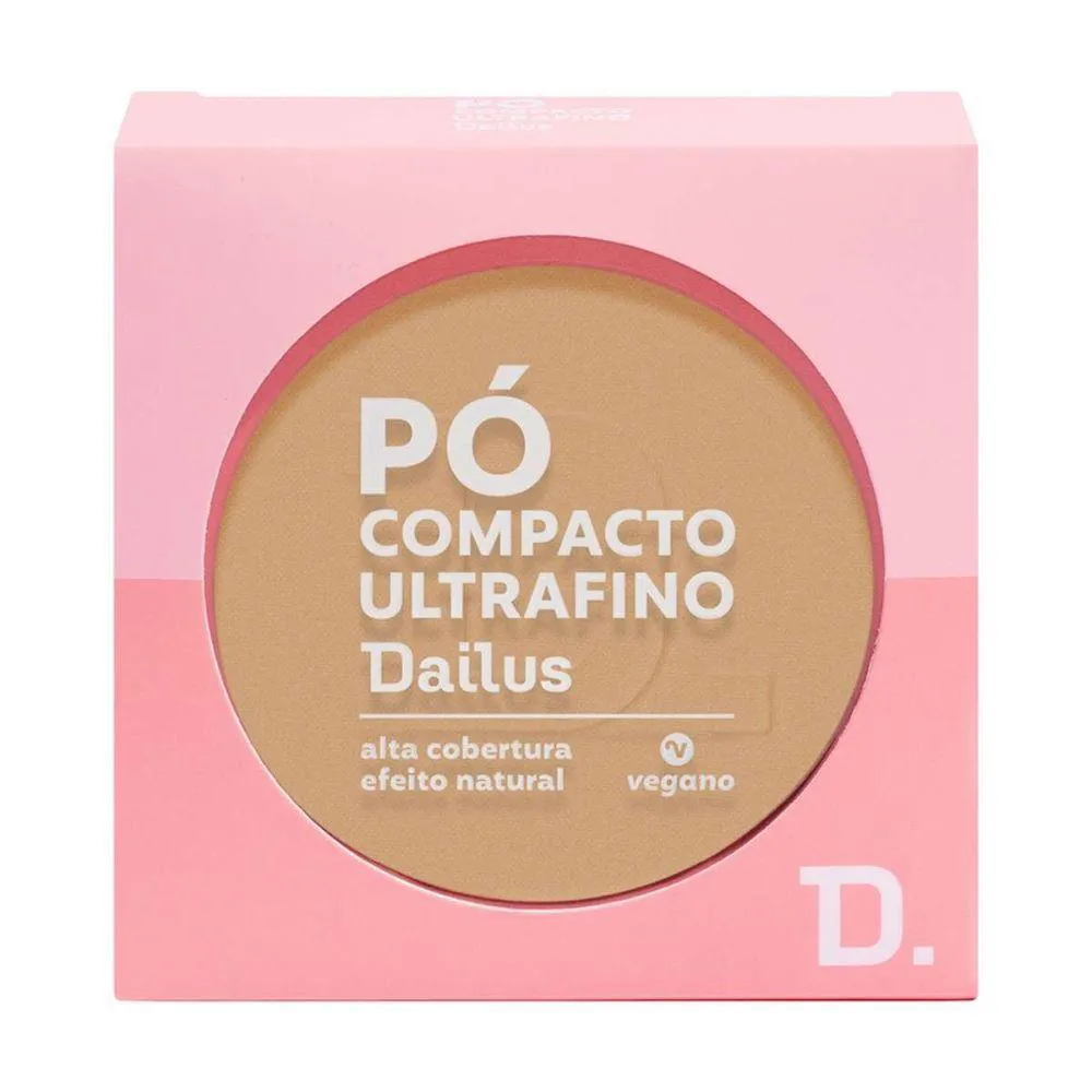 Pó COMPACTO ULTRAFINO 9G DAILUS ACABAMENTO SUAVE E CONTROLE DE BRILHO D7 MéDIO
