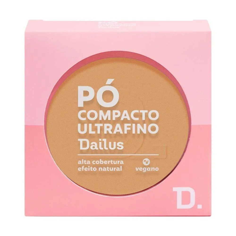Pó COMPACTO ULTRAFINO 9G DAILUS ACABAMENTO SUAVE E CONTROLE DE BRILHO D8 MéDIO